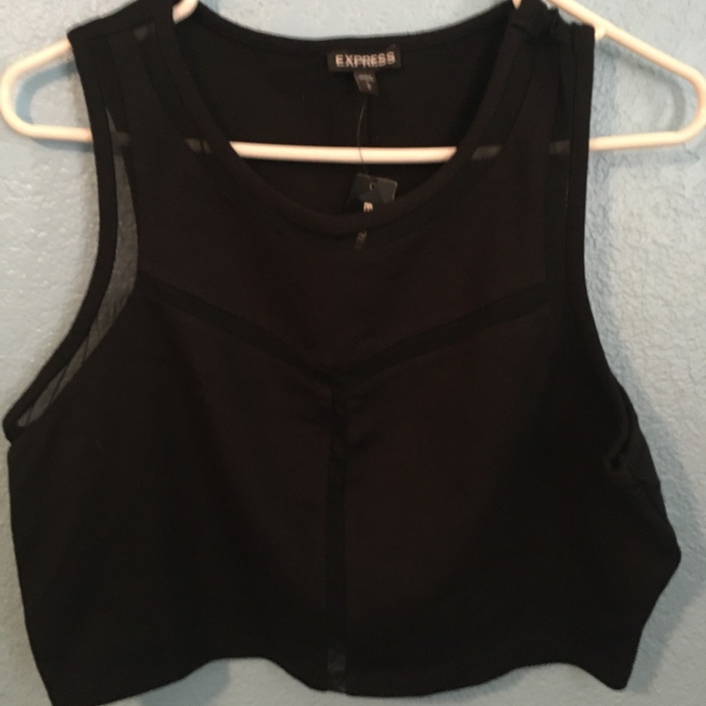 Express mesh crop top